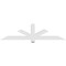 Ekena Millwork Kennewick Architectural Grade PVC Gable Bracket, 72"W x 18"H x 4"D x 4"F, 6/12 Pitch GBP072X18X0404KEN00 - alternate 4